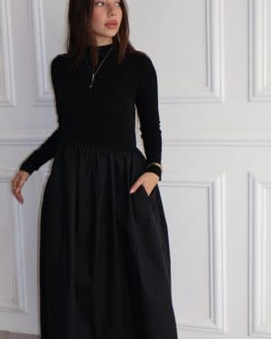 חצאית בלון שחורה