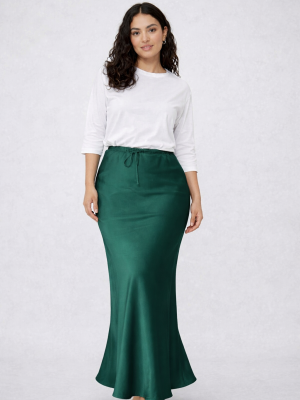 חצאית מורגן ירוק