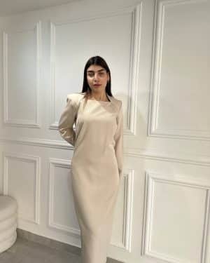 שמלת ברוקס קרם