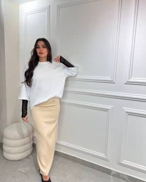 חצאית ילין קרם