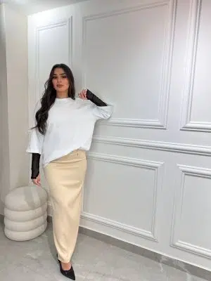 חצאית ילין קרם