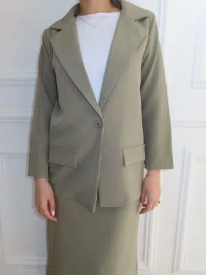 חליפת מונקו ירוק זית