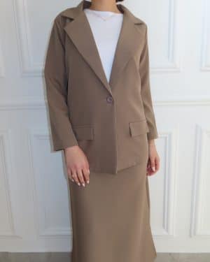 חליפת מונקו חומה