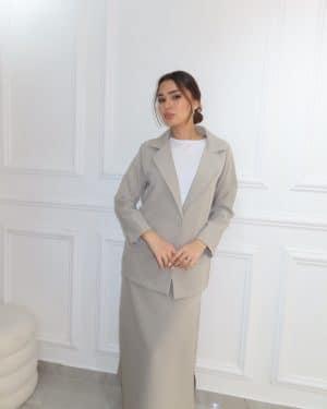 חליפת מונקו אפורה