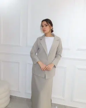 חליפת מונקו אפורה