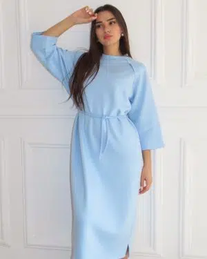 שמלת נינה תכלת