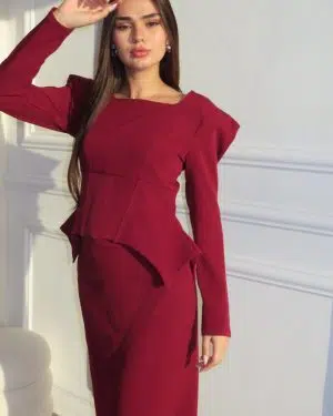 חליפת סטורי בורדו