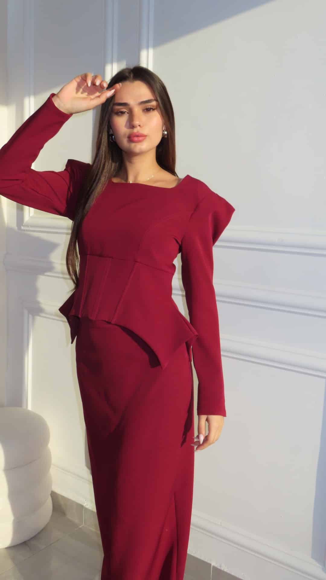 חליפת סטורי בורדו