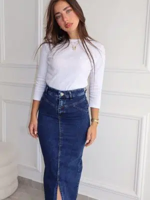 חצאית גינס טיילור כחול כהה