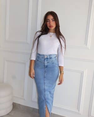 חצאית גינס טיילור כחול בהיר