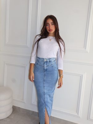 חצאית גינס טיילור כחול בהיר