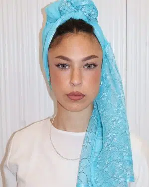 מטפחת פולה תכלת