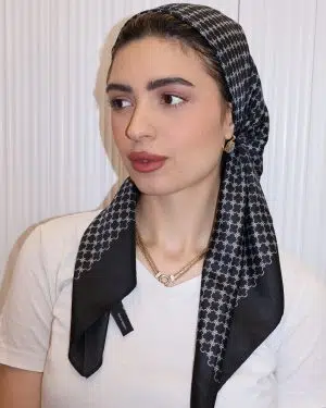 מטפחת מיני ניץ שחורה