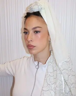 מטפחת פולה לבנה