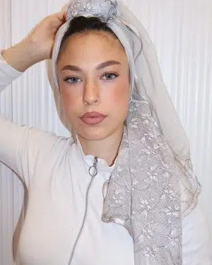 מטפחת פולה אפורה