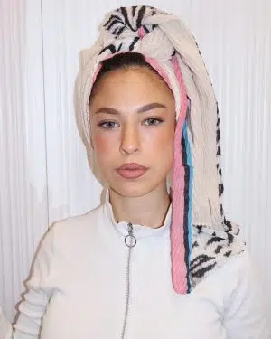 מטפחת סהרה סיומת ורודה