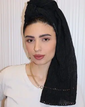 מטפחת פרפל שחורה