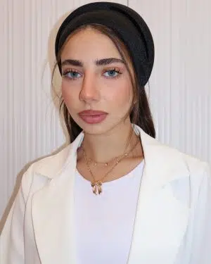 בובו גבוה חצי כיסוי שחור