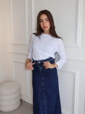 חצאית ג'ינס כחולה