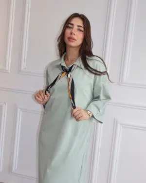 שמלת צווארון דניאלה ירקרק