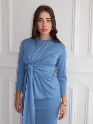 חליפת קשירה כחול גינס