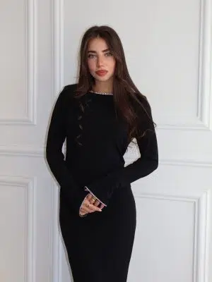 שמלת ערב יסכה אבנים