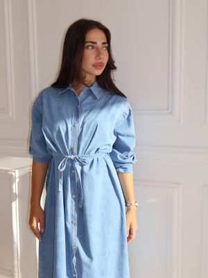 שמלת גינס כחול בהיר