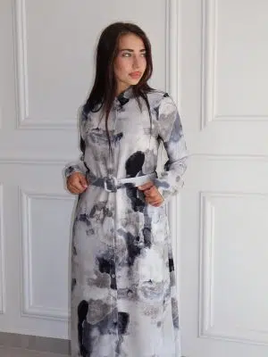 שמלת שילוב אפור