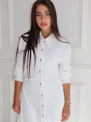 שמלת בלוגי לבנה