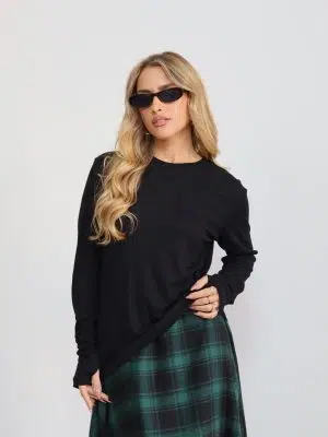 חולצת כפפה ילין שחורה