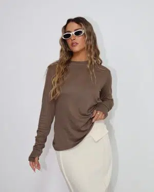 חולצת כפפה ילין חומה