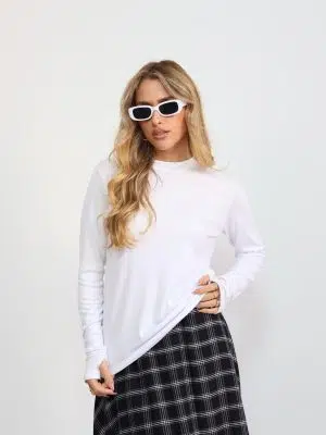 חולצת כפפה ילין לבנה