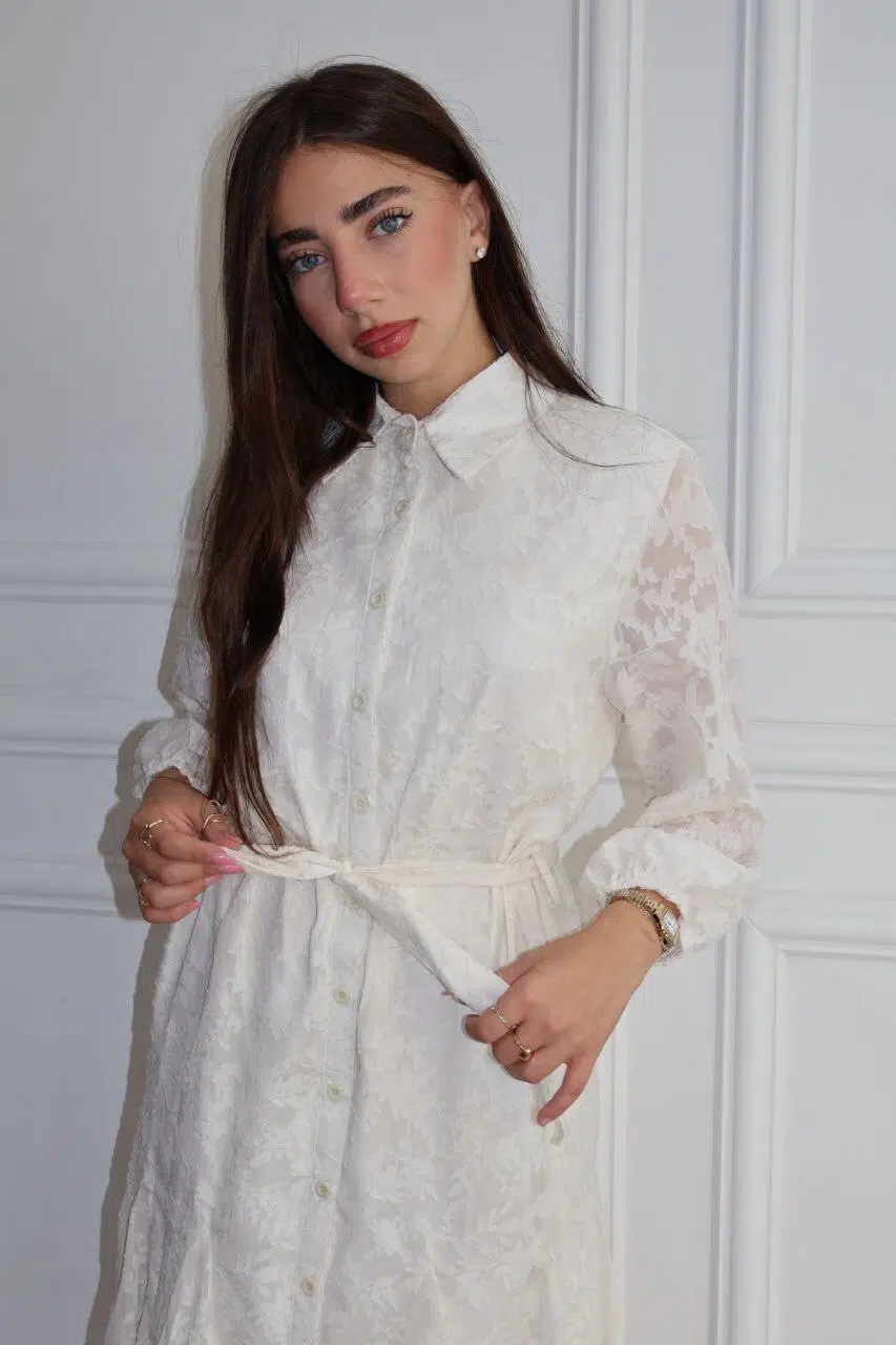 שמלת אמבר לבנה – תמונה 2