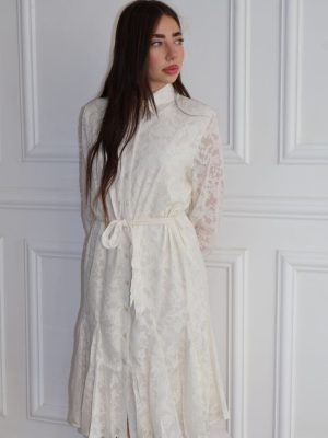 שמלת אמבר לבנה