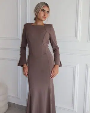 שמלת איטלינו אפורה