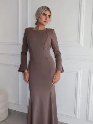 שמלת איטלינו אפורה