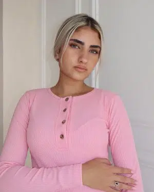 חולצת ריב כפתורים ורוד ביבי