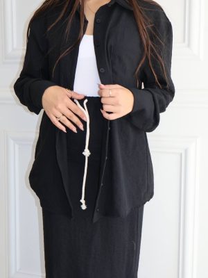 חליפת פישתן שחורה