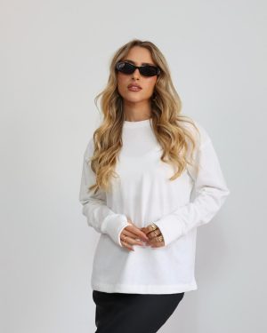 חולצת פסים אוברסייז כפפה