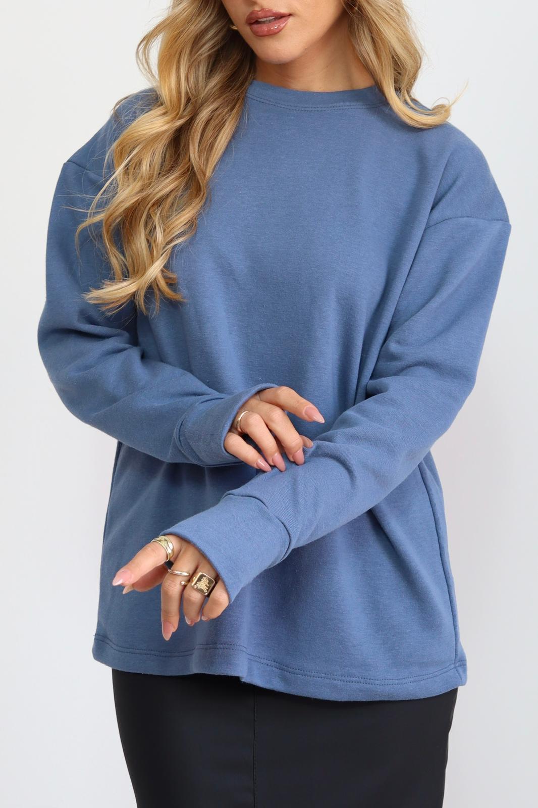 חולצת פסים אוברסייז כפפה – תמונה 3