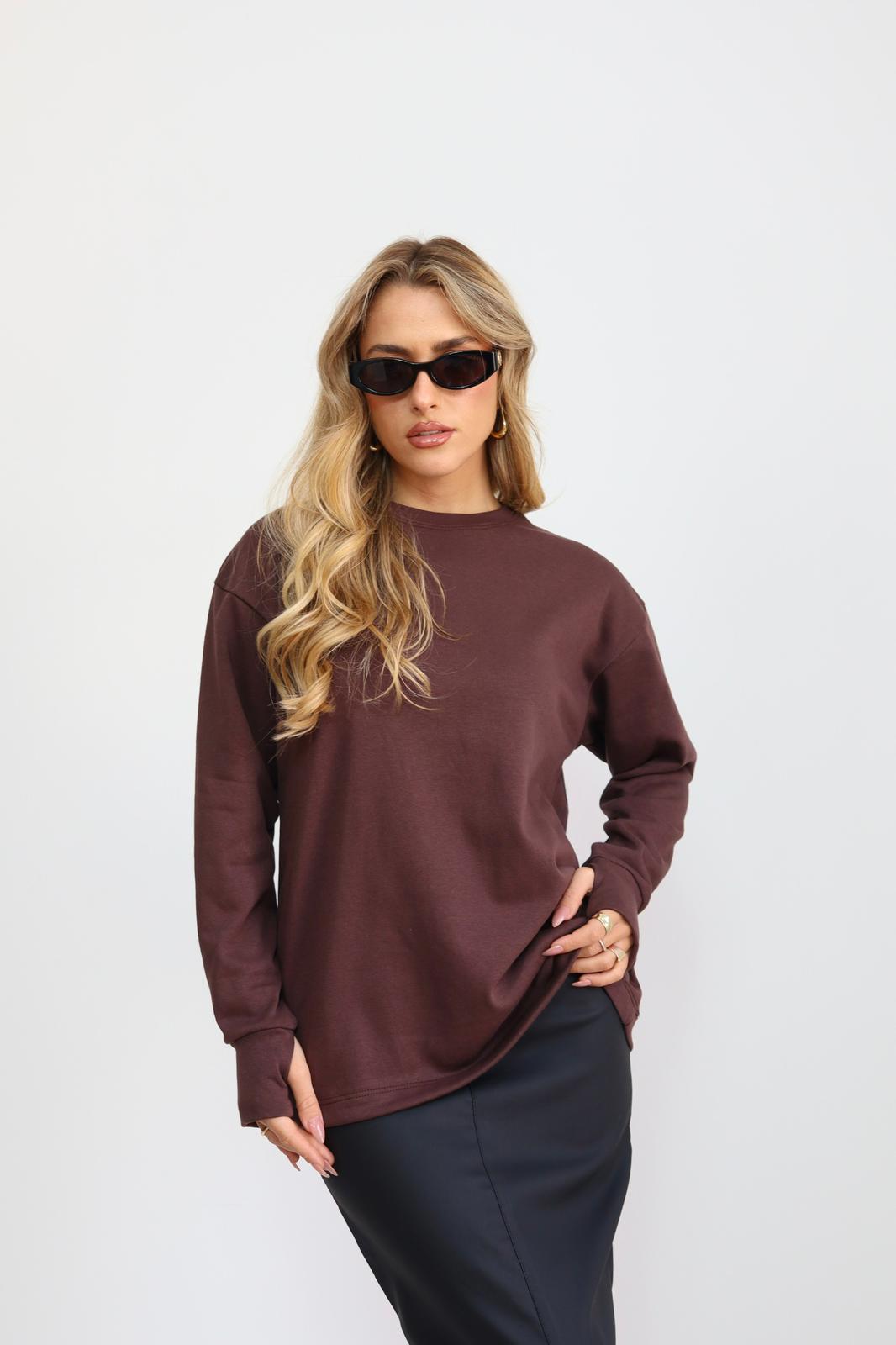 חולצת פסים אוברסייז כפפה – תמונה 7