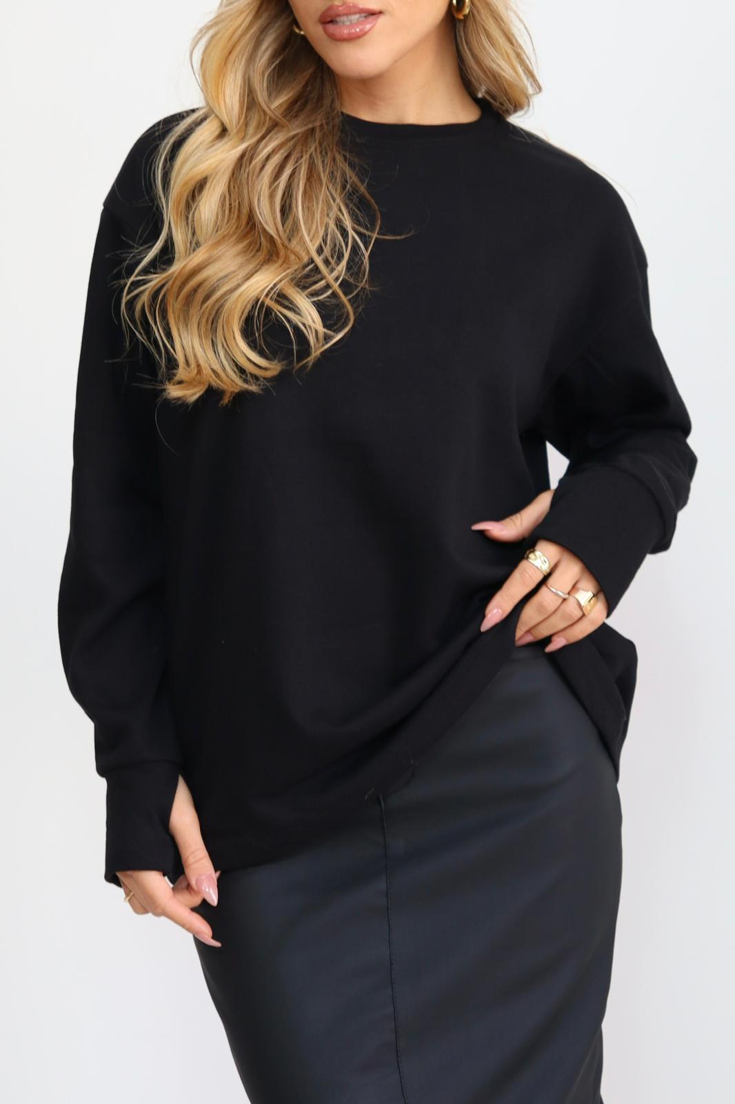 חולצת פסים אוברסייז כפפה – תמונה 8