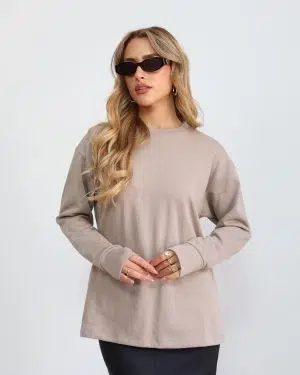 חולצת כפפה פרנשטרי מוקה