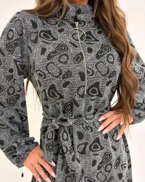 שמלות סריג רוכסן