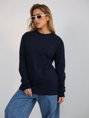 חולצת רוגבי כחול כהה ארוך