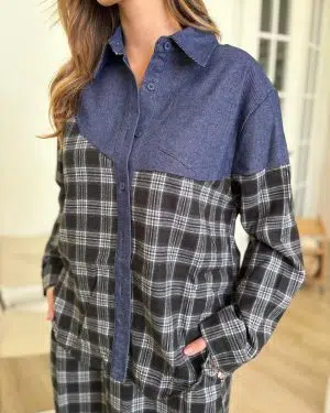 חליפות משבצות שילוב ג׳ינס