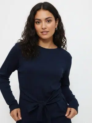 חולצת קשירה כחול כהה ארוך