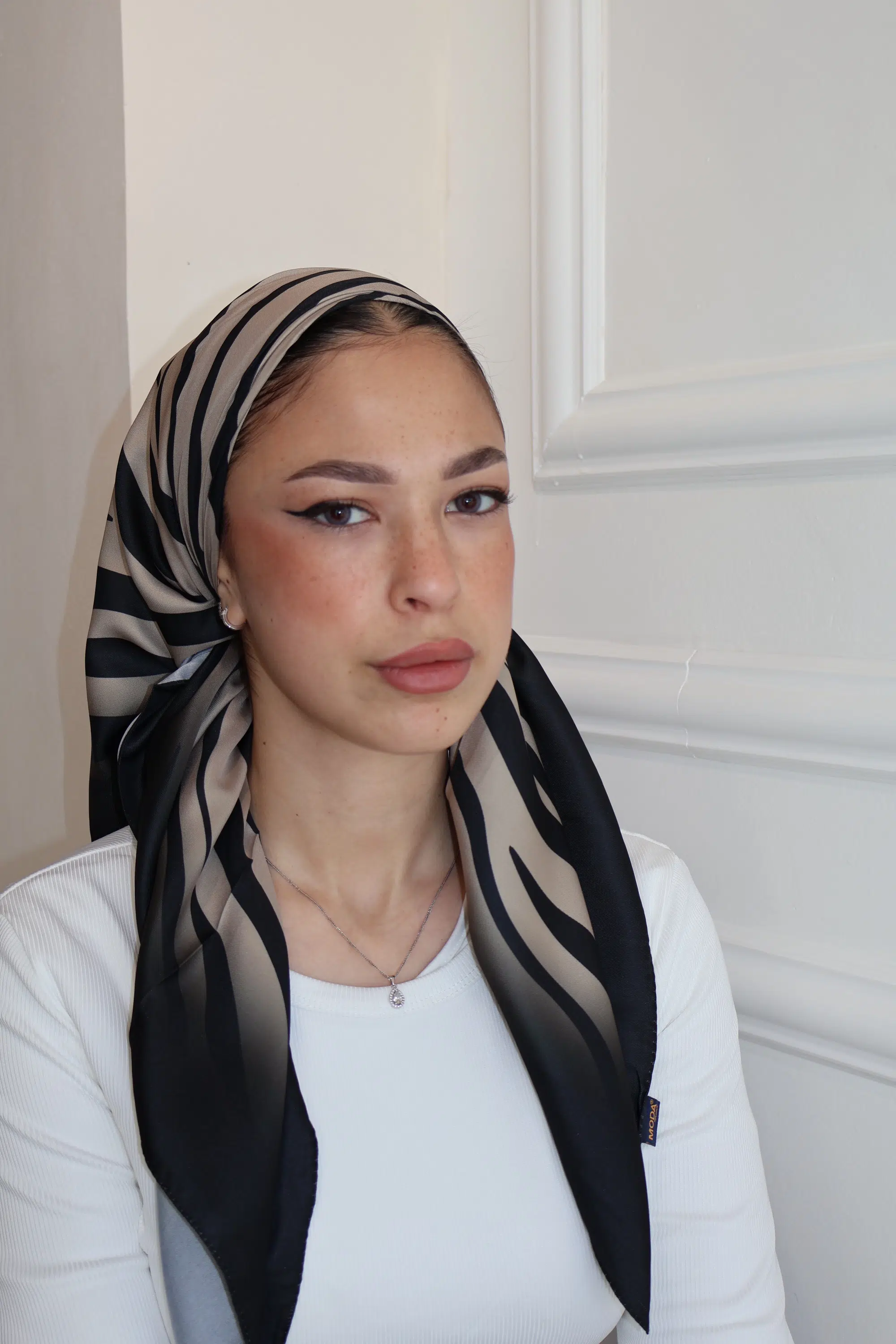 משי מרובעת זברה נייט בז – תמונה 3