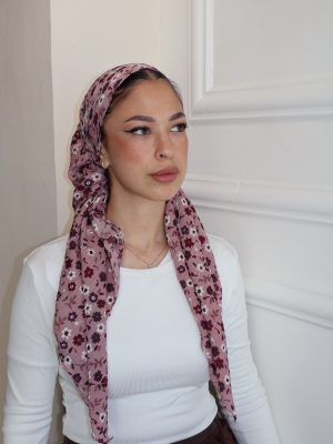 טטרה מרובעת פרחונית ורודה