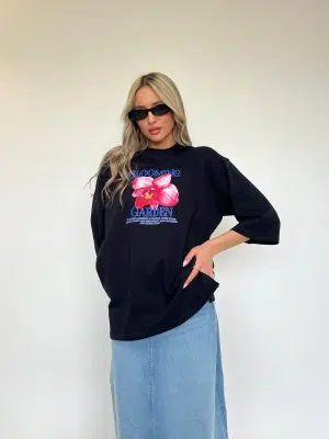 חולצות אוברסייז פרח